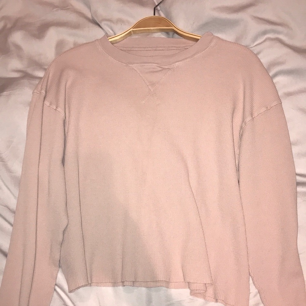 Pink Waffle Knit Brandy Melville Sweater